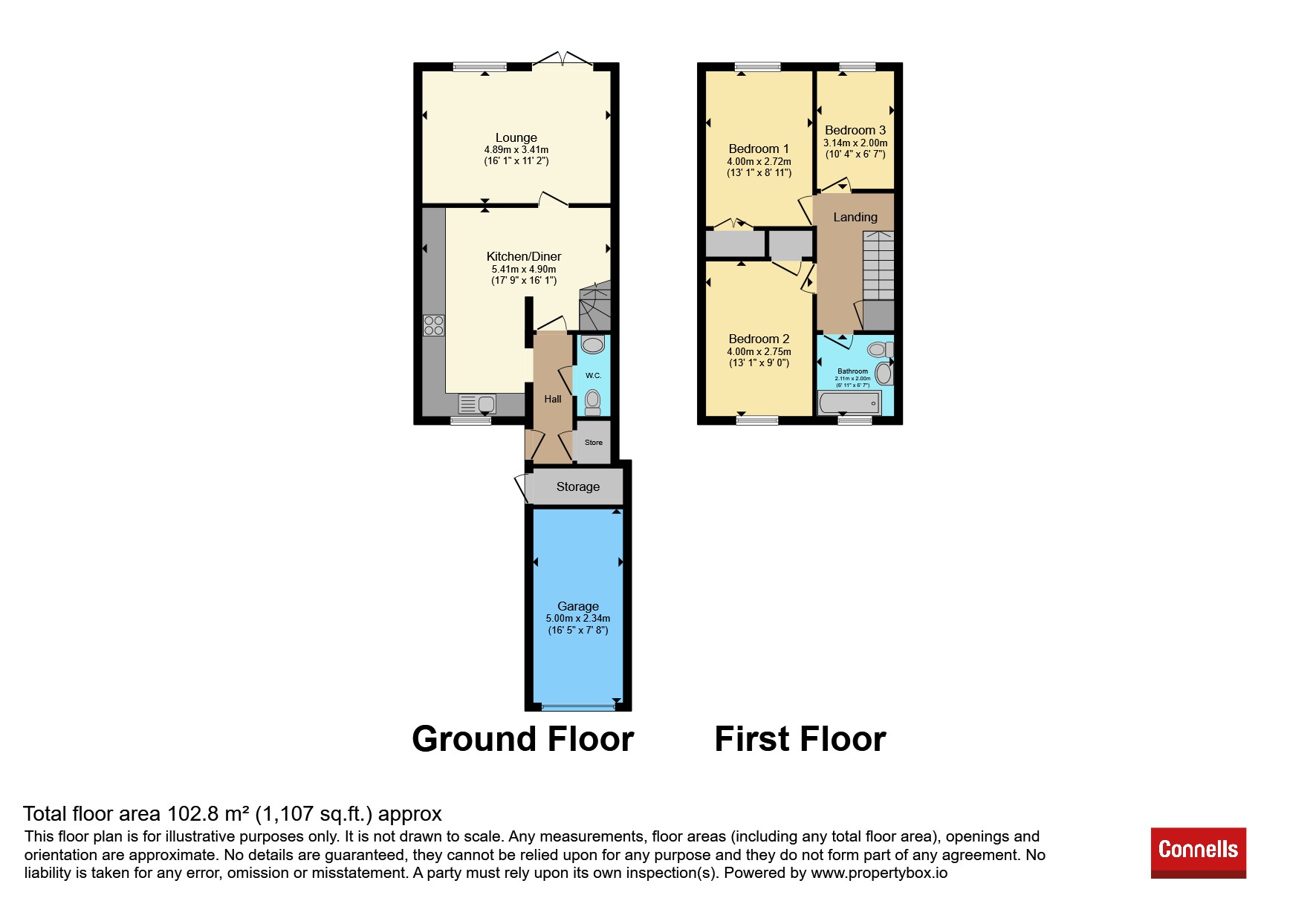 42, Roslings Close, Chelmsford floorplan
