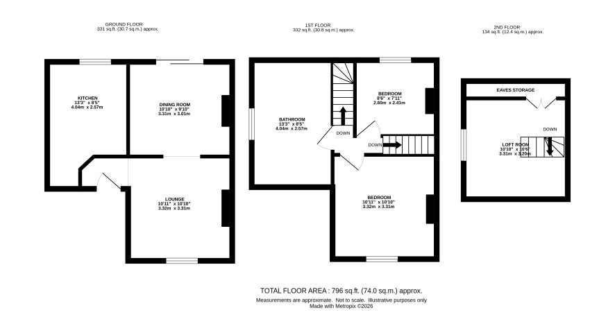1 Gordon Cottages, Scratby Road, Great Yarmouth floorplan