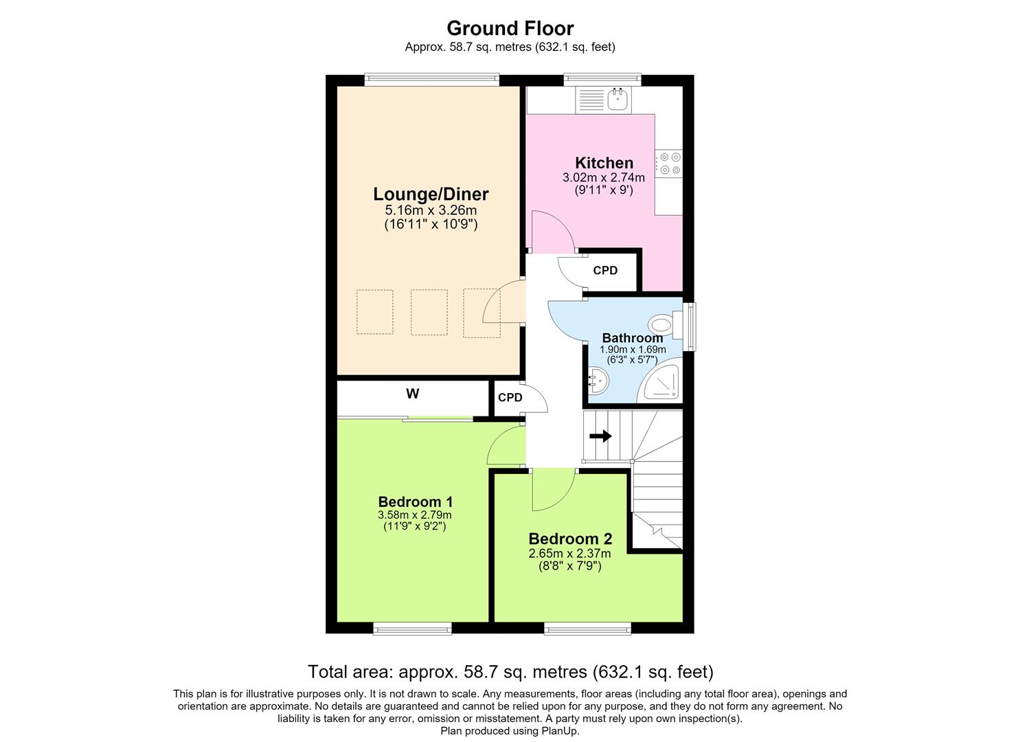 JW, 22, Park Court, Coventry floorplan