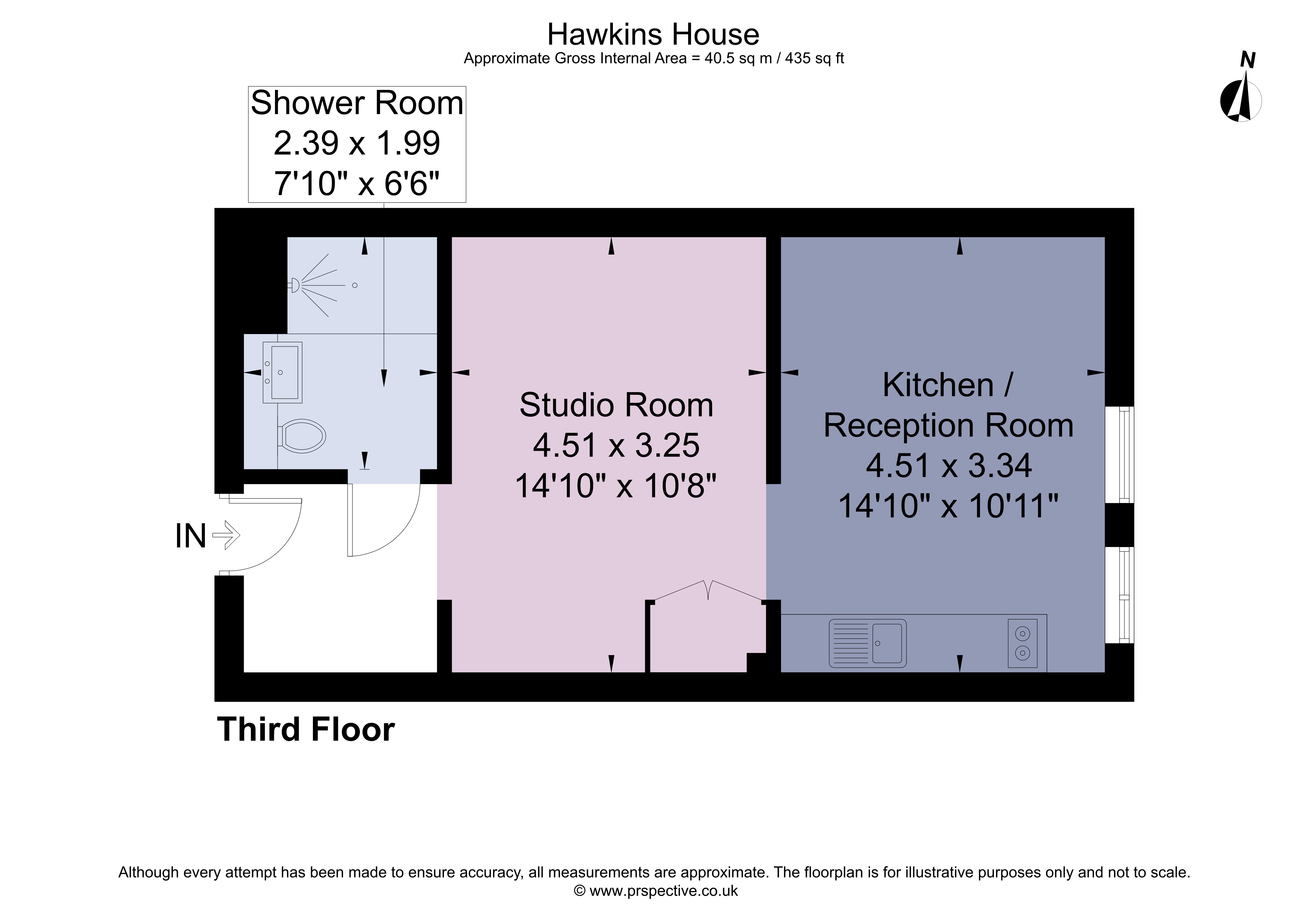 21, Hawkins House, Ealing floorplan