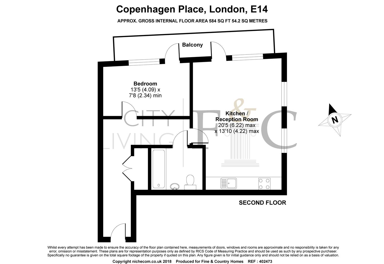 1 Bedrooms Flat for sale in Copenhagen Place, London E14