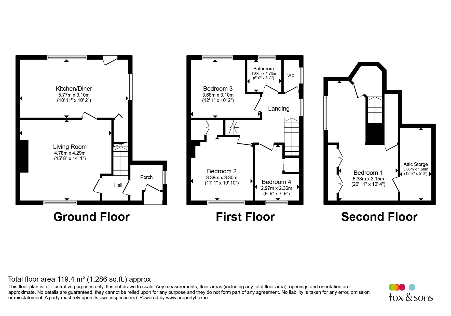 6, Hawkesdown Close, Seaton floorplan