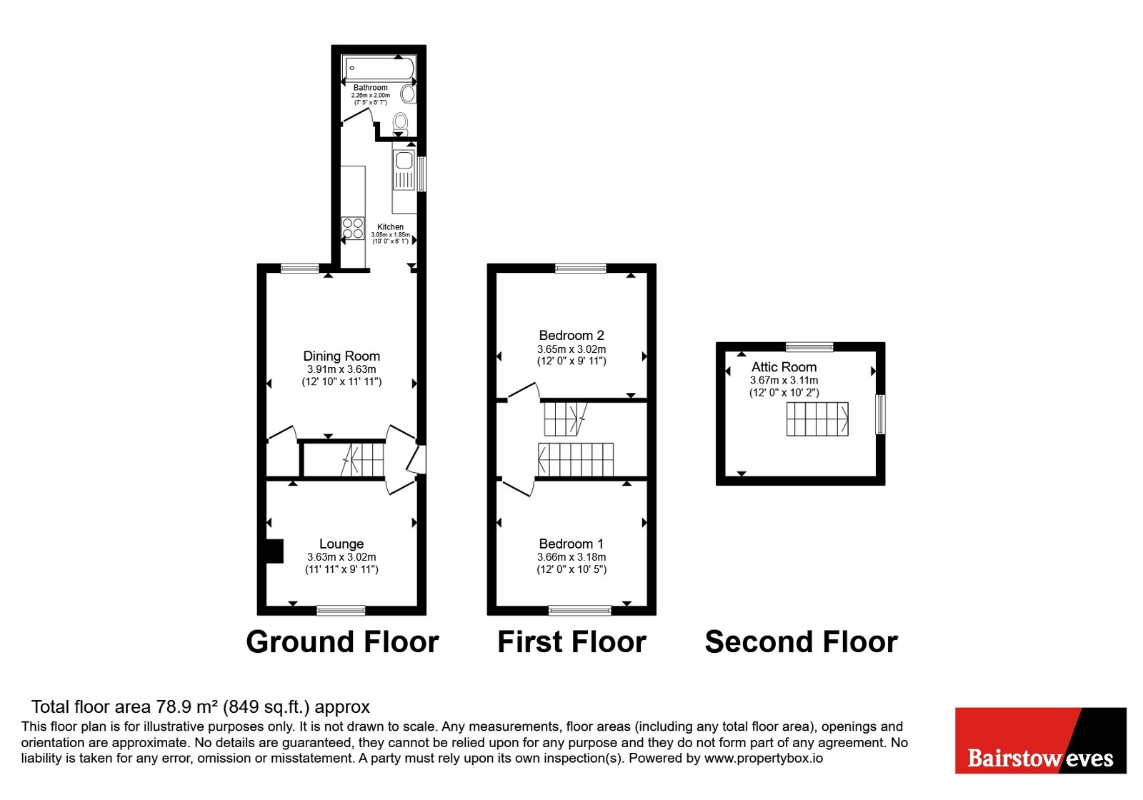 7, Bainbridge Terrace, Sutton-in-Ashfield floorplan