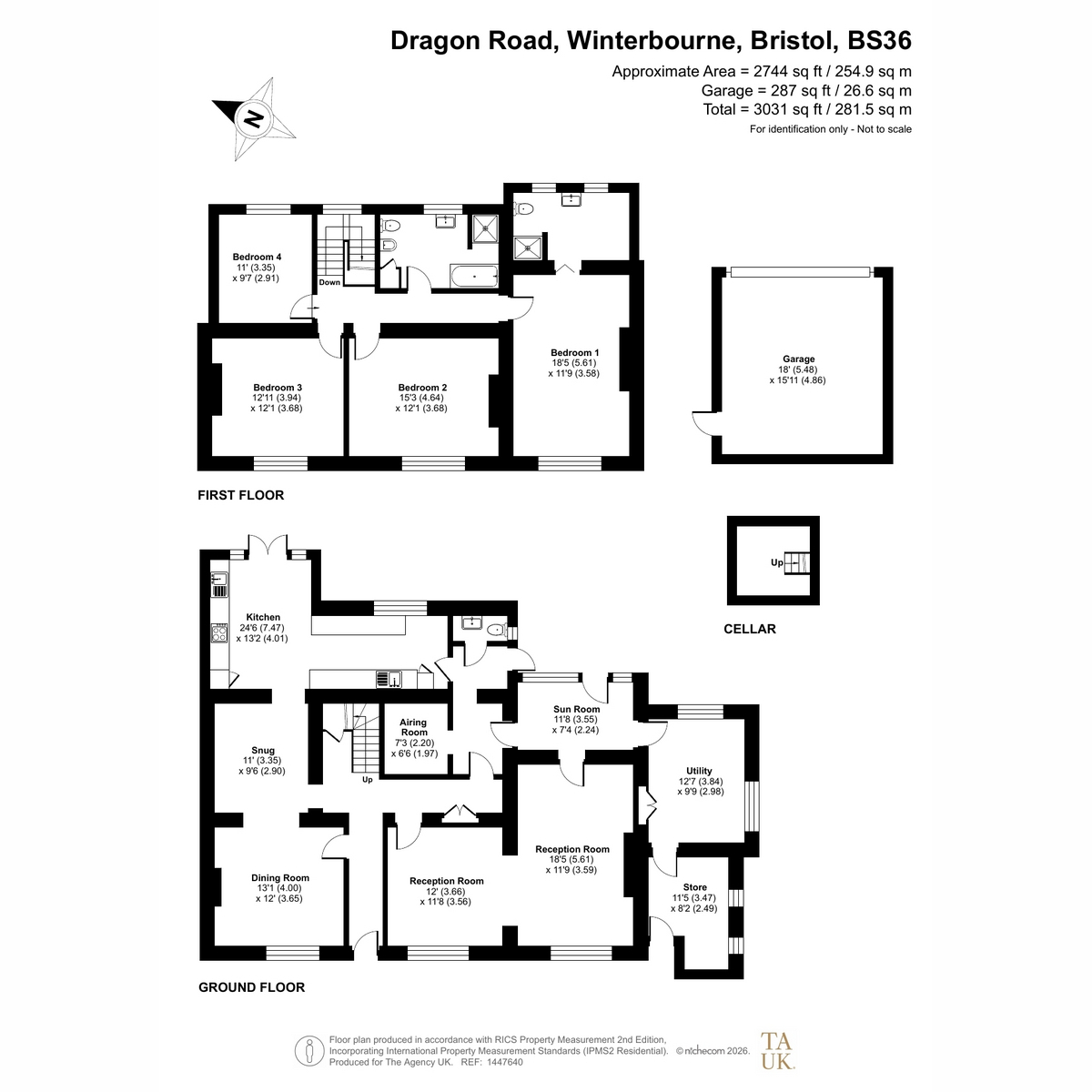 23, Dragon Road, Bristol floorplan
