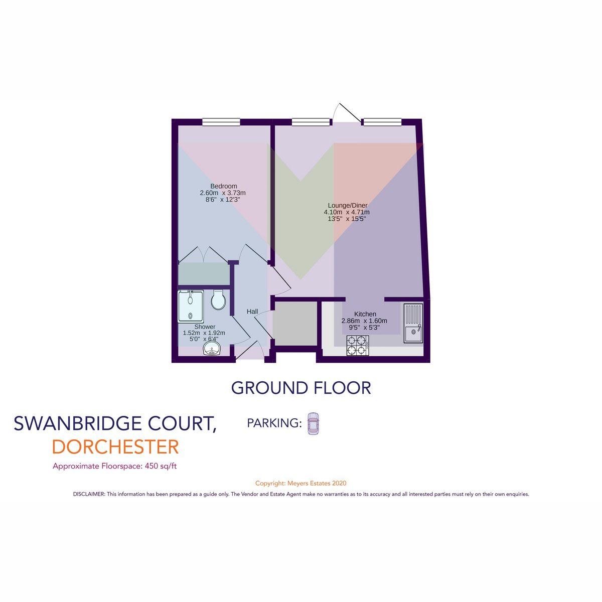 3 Swanbridge Court, London Road, Dorchester floorplan