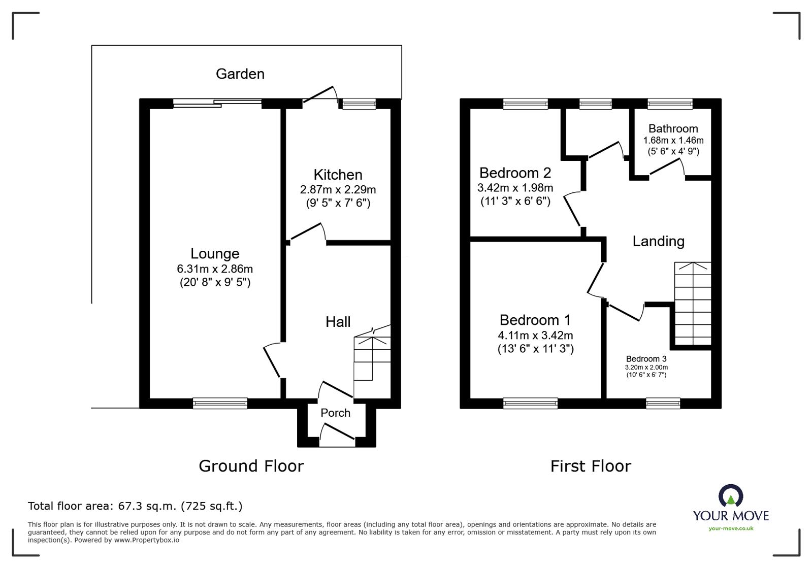 128, Kitchen Lane, Wolverhampton floorplan