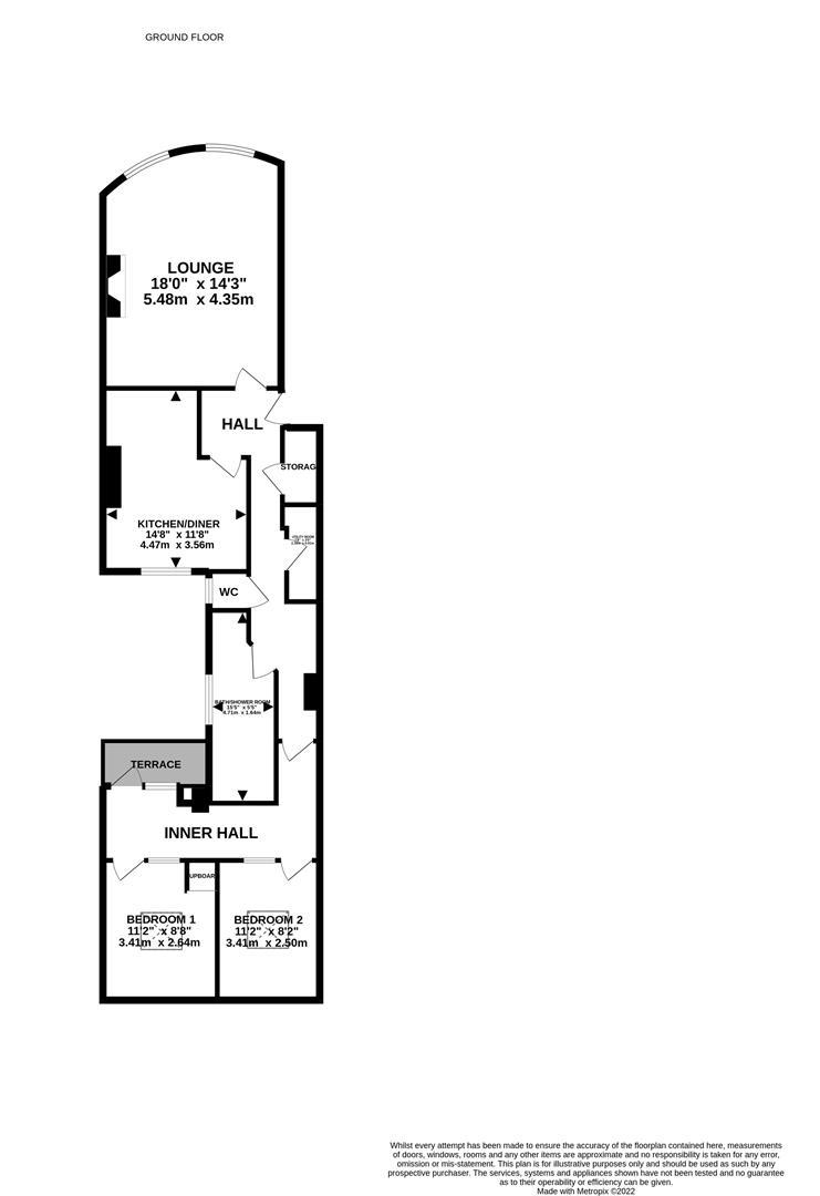 Flat 1, 58, Lansdowne Place, Hove floorplan