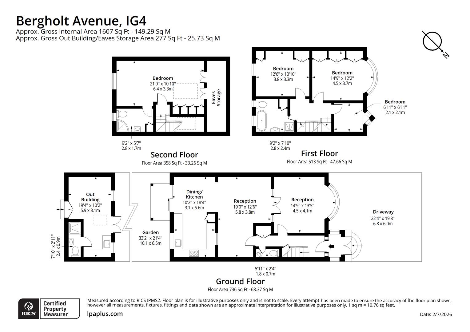 28, Bergholt Avenue, Ilford floorplan