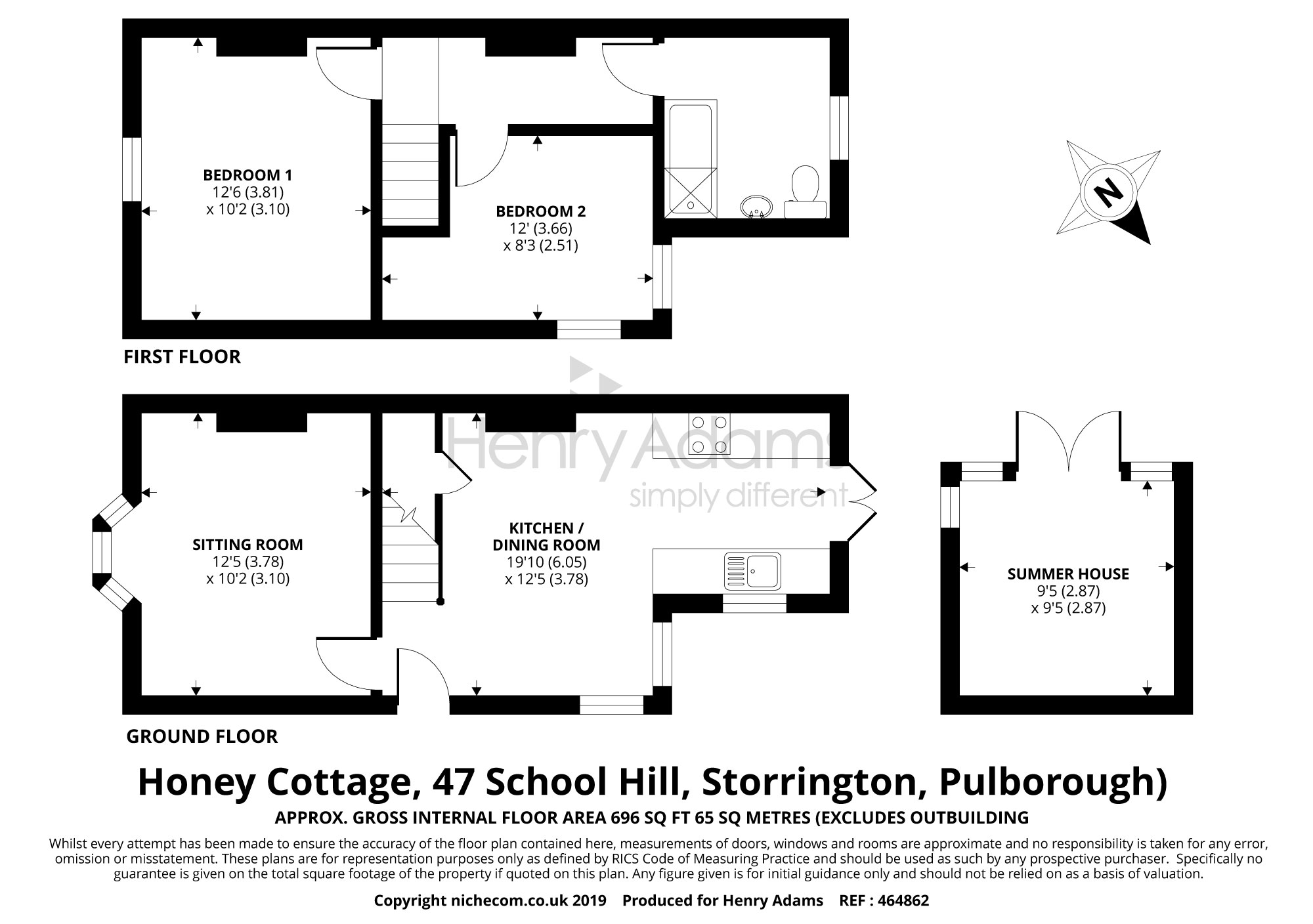 2 Bedrooms Semi-detached house for sale in School Hill, Storrington RH20