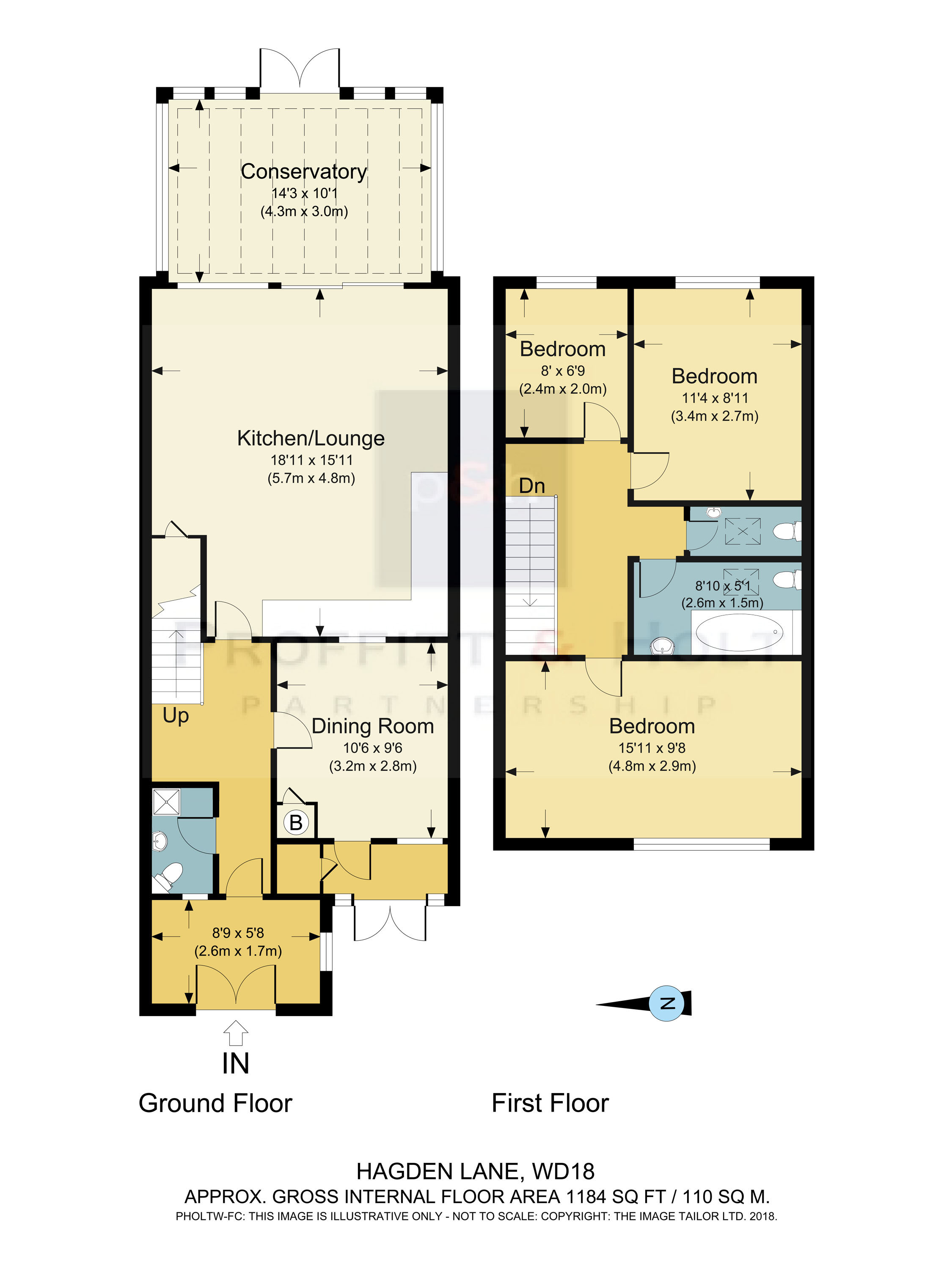 3 Bedrooms Terraced house to rent in Hagden Lane, Watford WD18