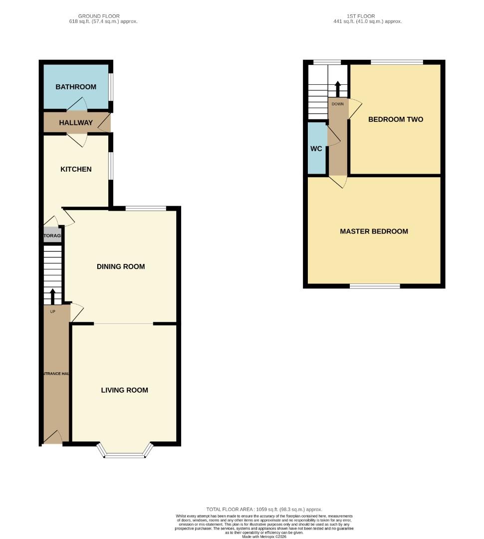 2, Waldron Street, Bishop Auckland floorplan