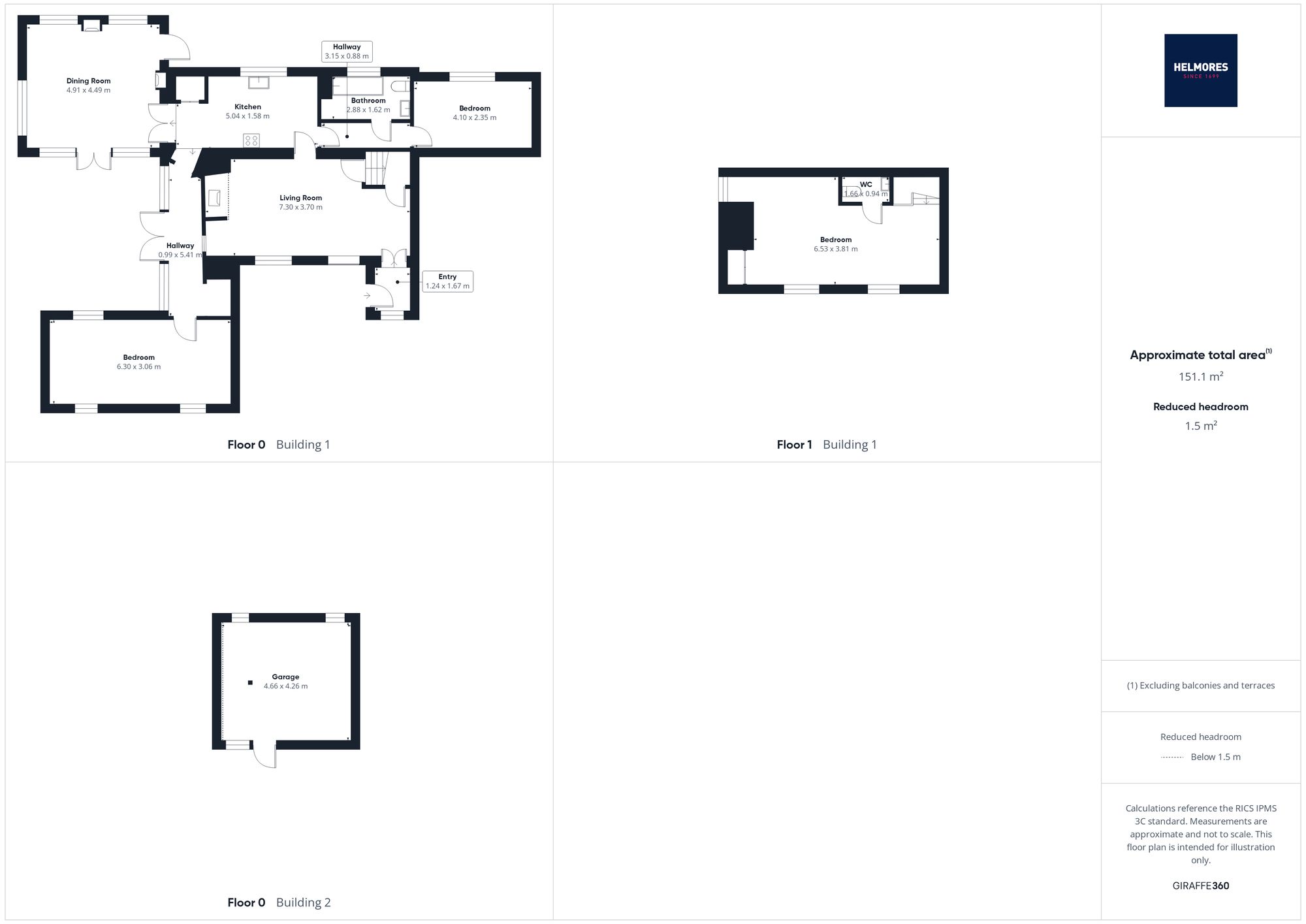 1 Cramphay Cottages, Crediton floorplan