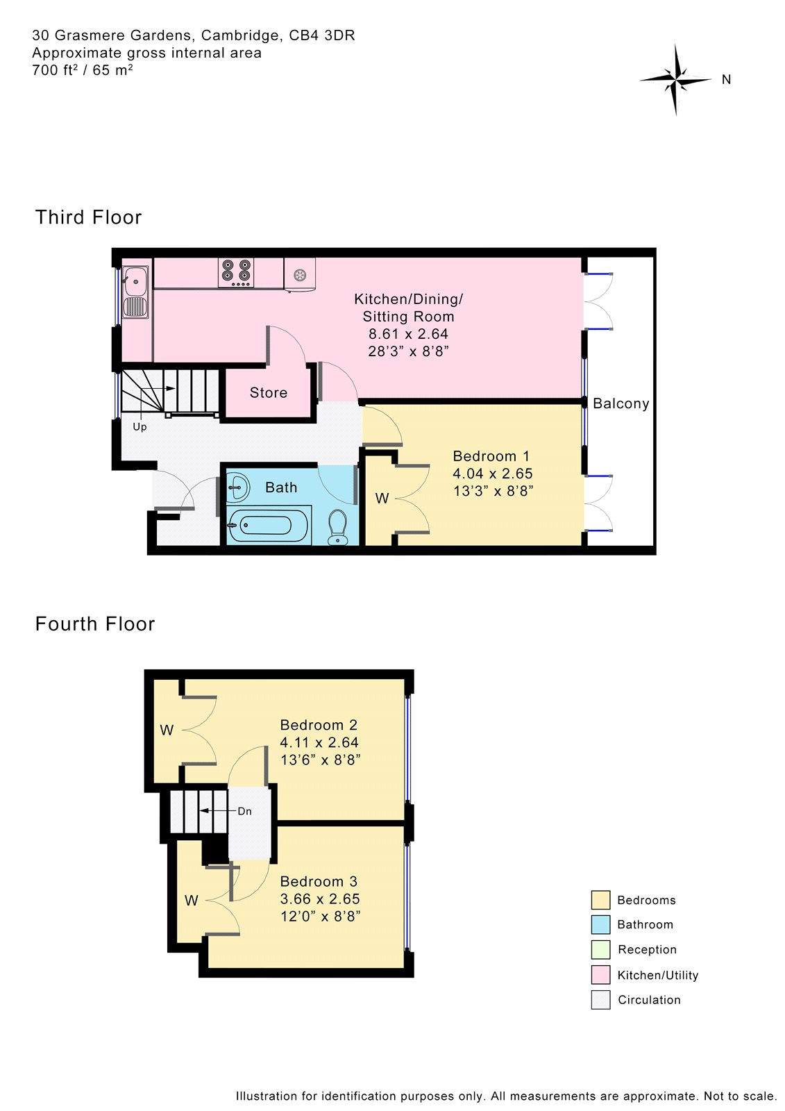 30, Grasmere Gardens, Cambridgeshire floorplan