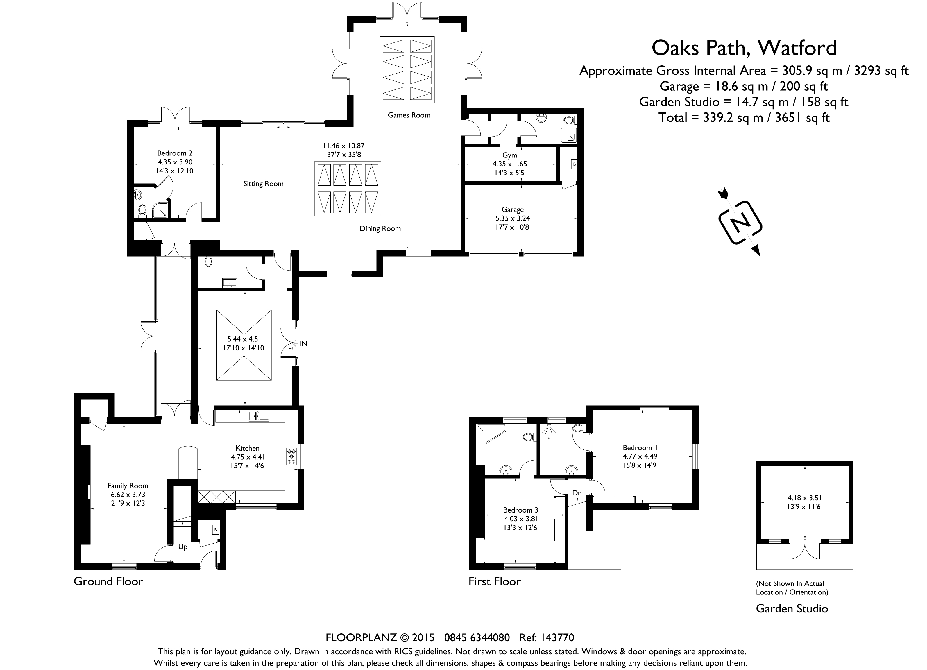 3 Bedrooms Detached house to rent in Bucknalls Lane, Watford WD25