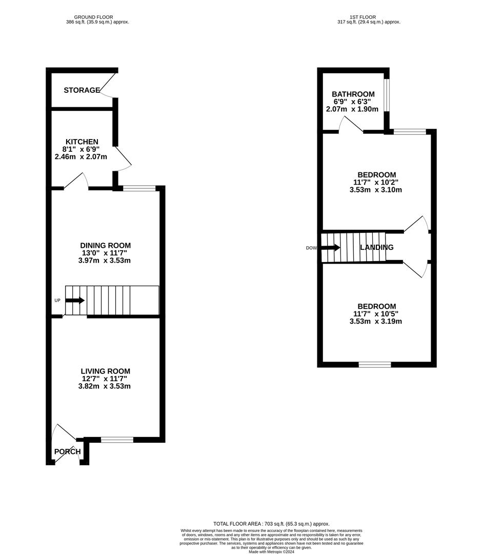 58, Oxford Street, Watford floorplan