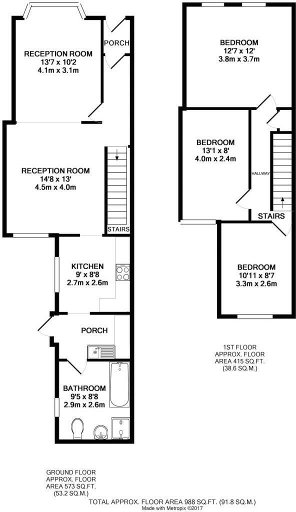 67, Garnet Street, Bristol floorplan