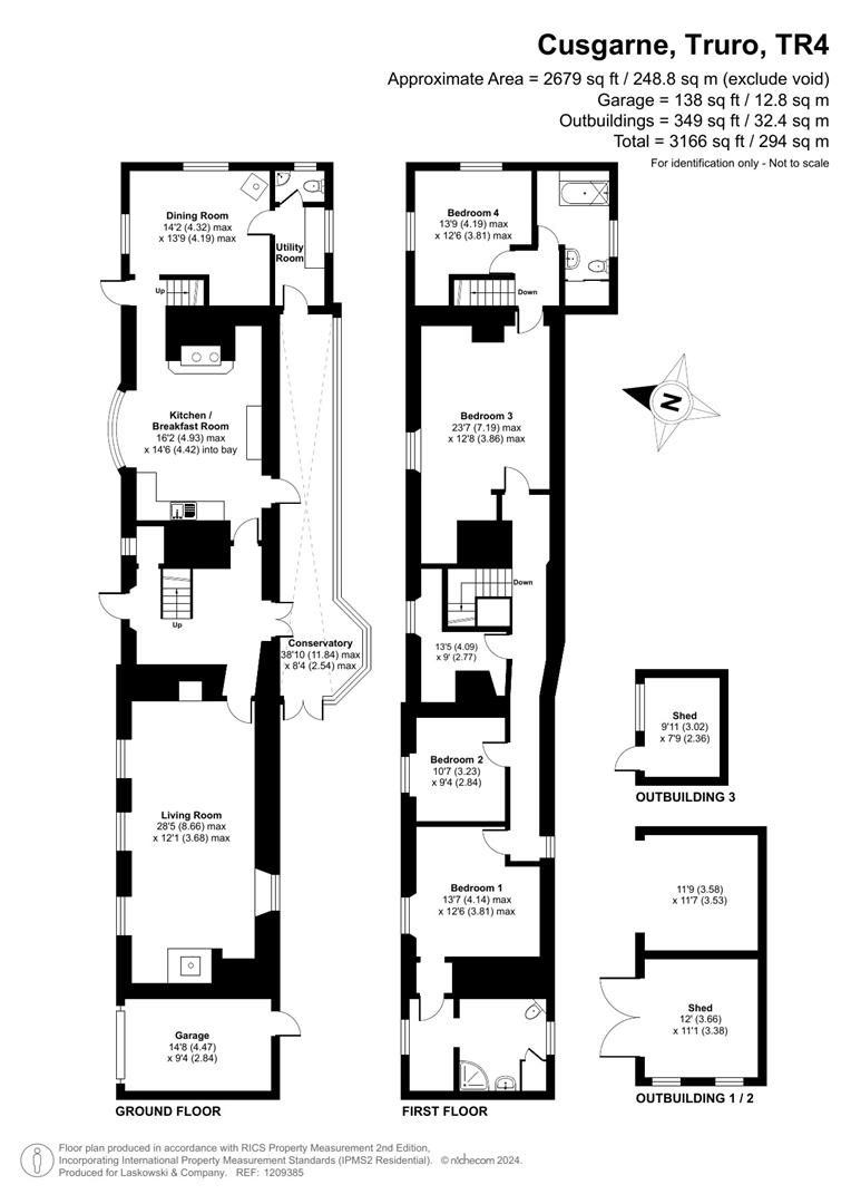 Chycoose Vean, Road From Junction At Mill Cottage To Chycoose Vea, Truro floorplan