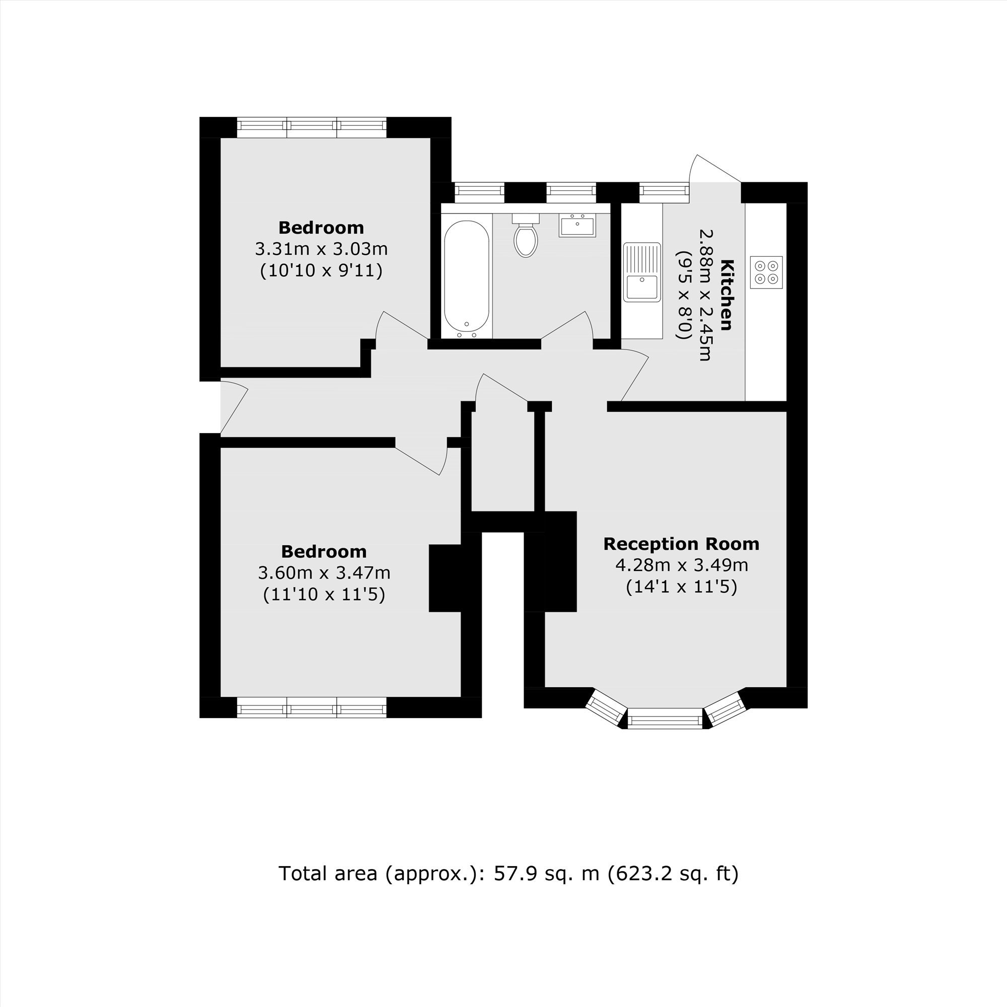 97, Godley Road, London floorplan