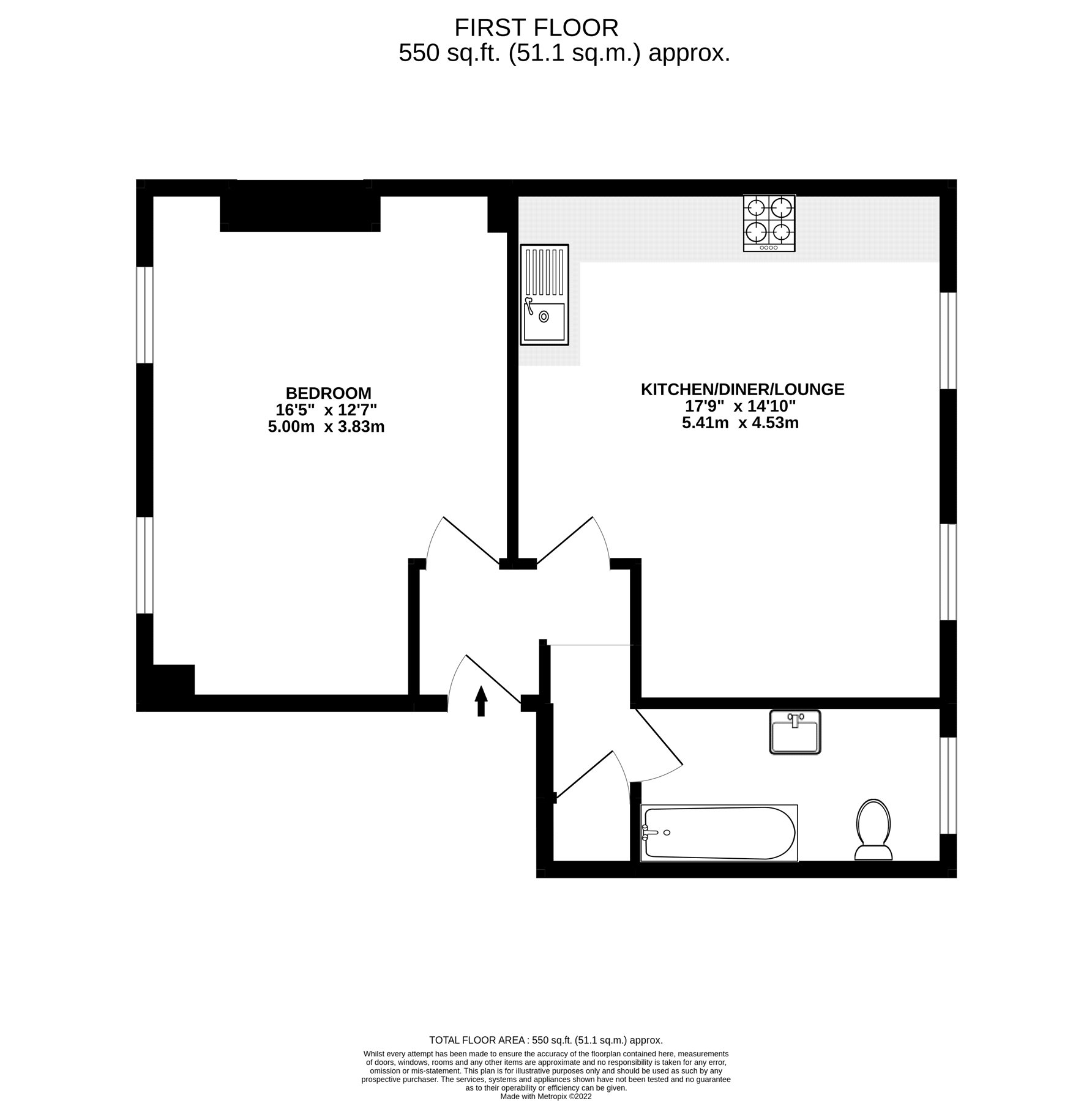 Bridge Road, Bagshot GU19, 1 bedroom flat for sale 61928843