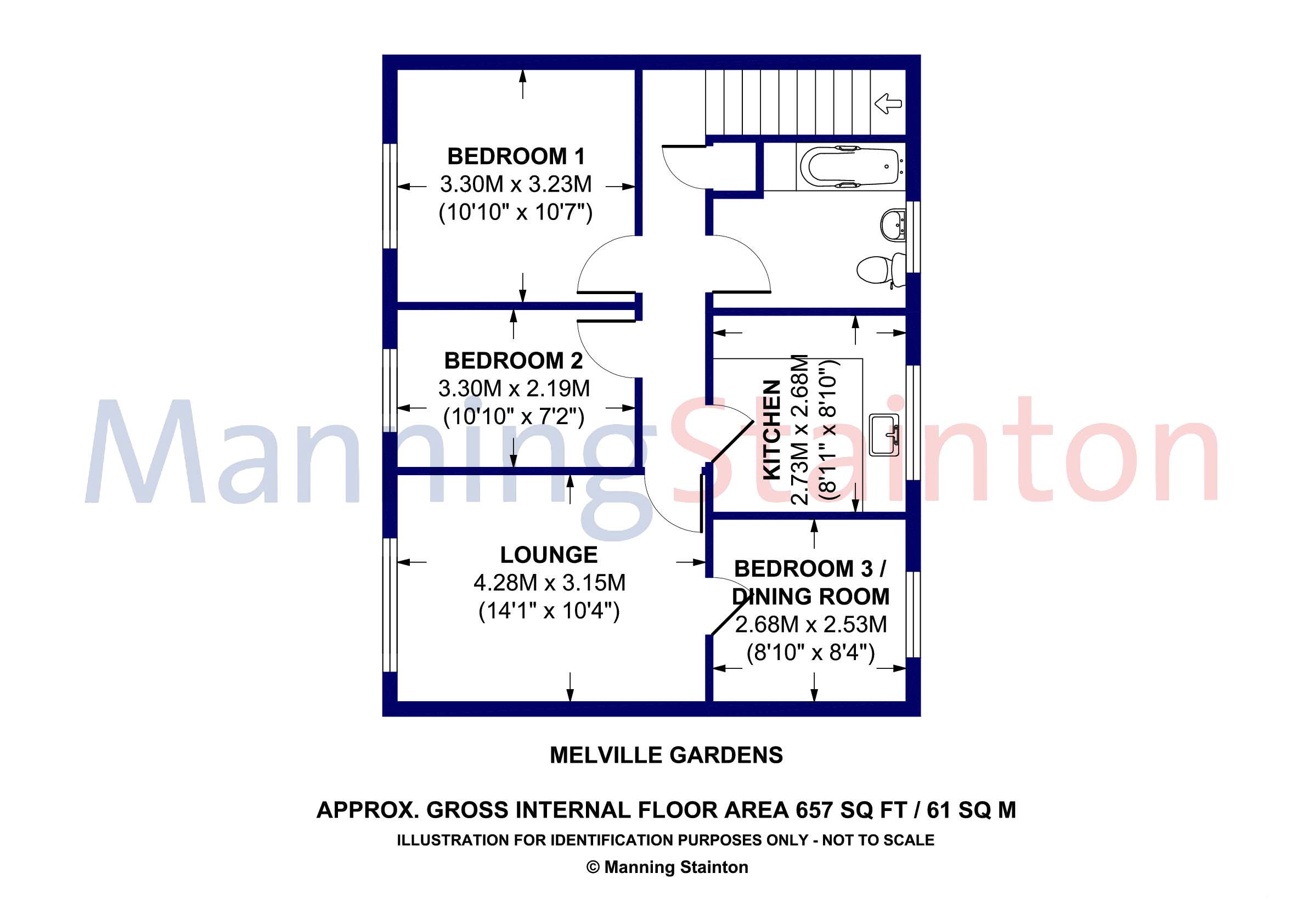 2 Bedrooms Flat for sale in Melville Gardens, Leeds LS6