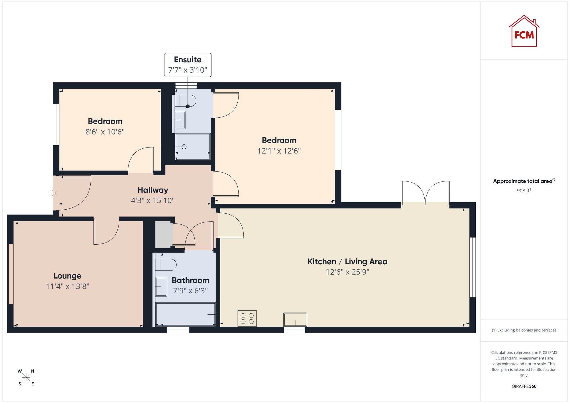 46 The Mount, Whitehaven floorplan