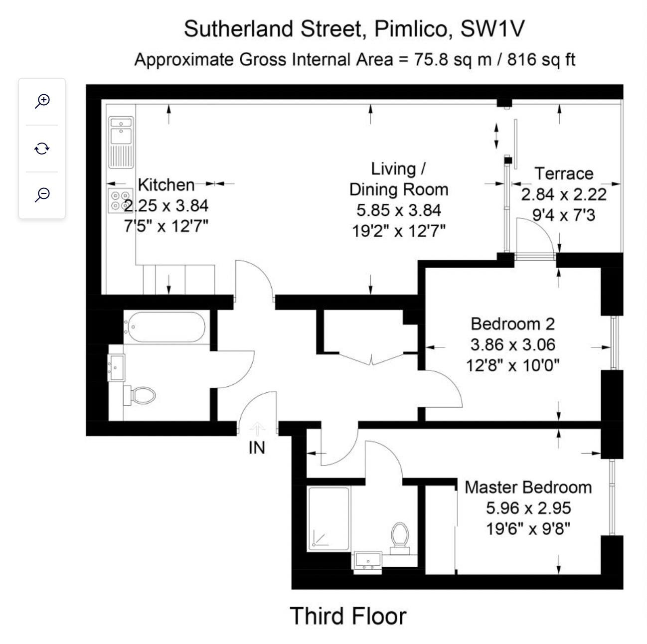 Apartment 12, Ebury Apartments, London floorplan