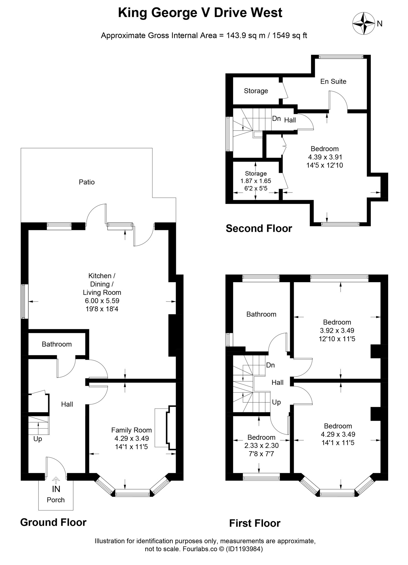 3, King George V Drive West, Cardiff floorplan