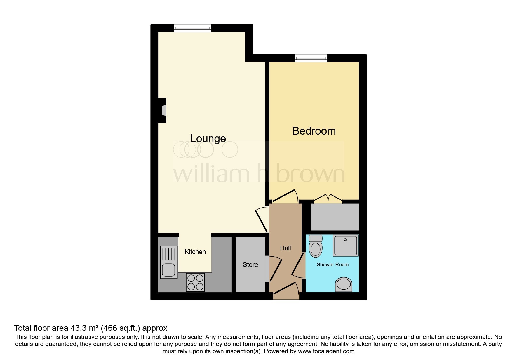 Flat 42, Belvedere Court, High Street, Hoddesdon floorplan