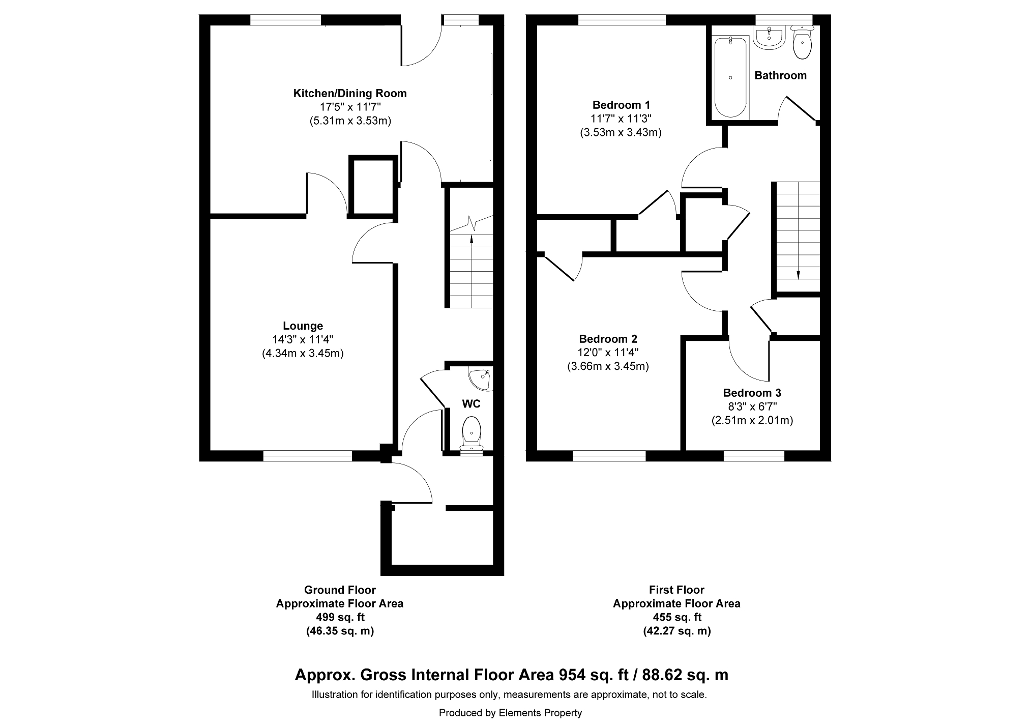 28, Fairway, Crawley floorplan