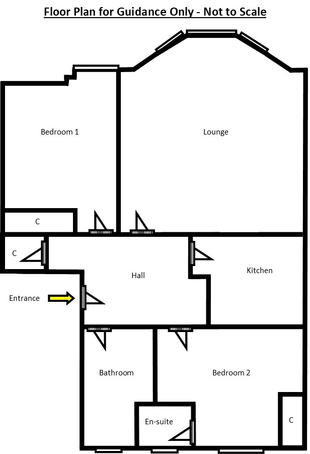 Flat 6, Crichton View, 9 , Crichton Road, Rothesay, Isle of Bute  floorplan