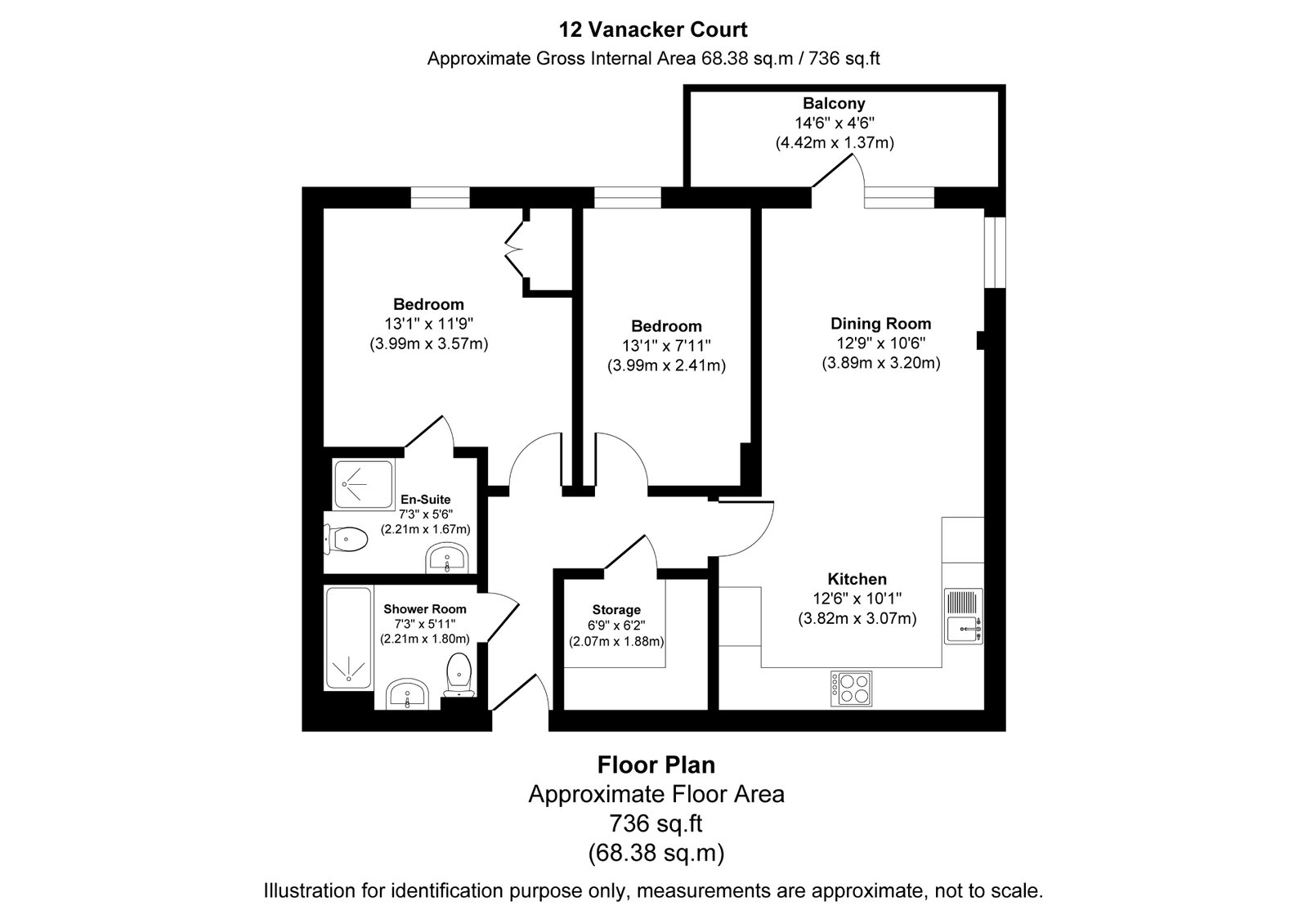 Vanacker Court,25, Larner Road, Erith floorplan