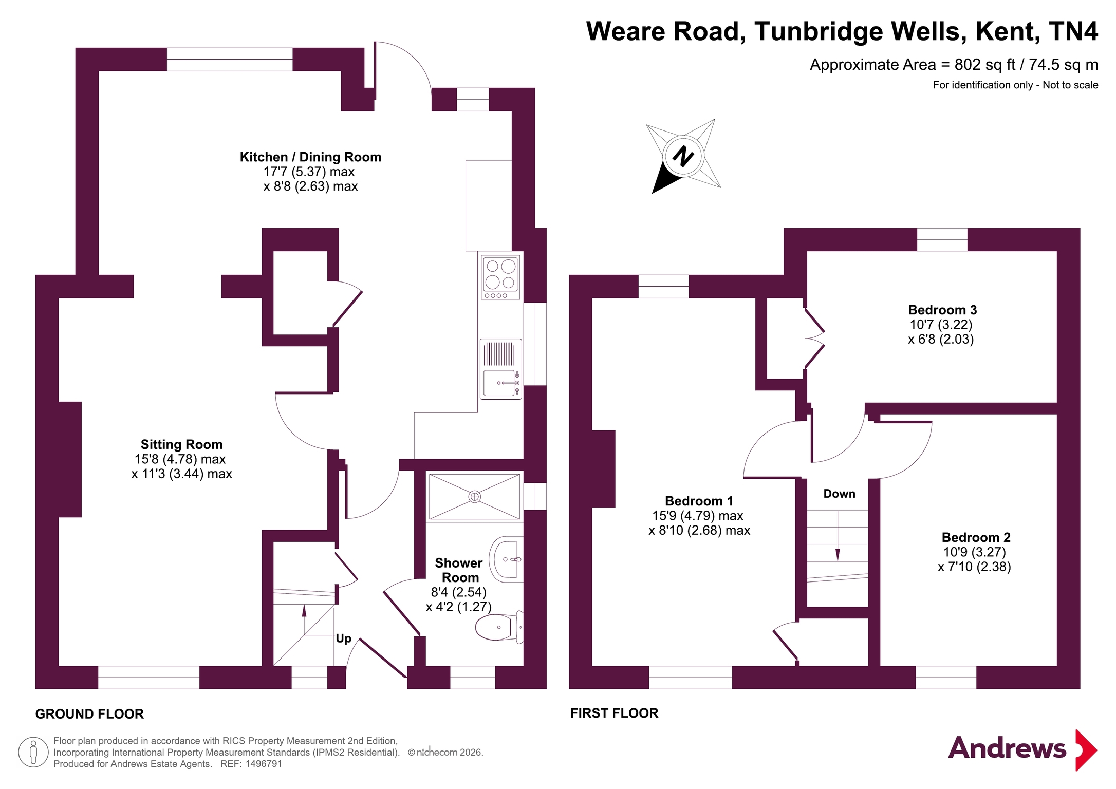 17, Weare Road, Kent floorplan