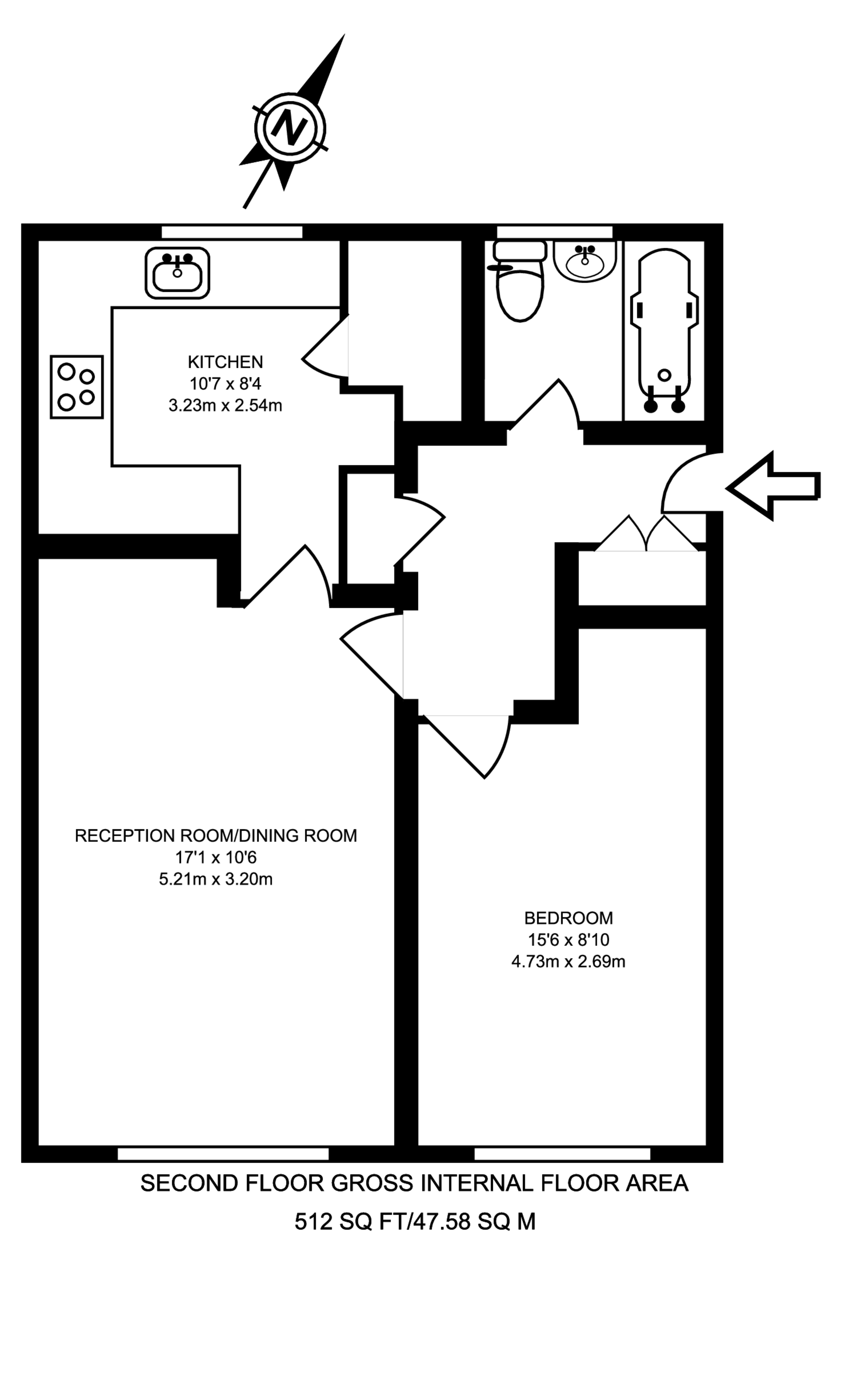 Cricklewood Lane, Child's Hill floorplan