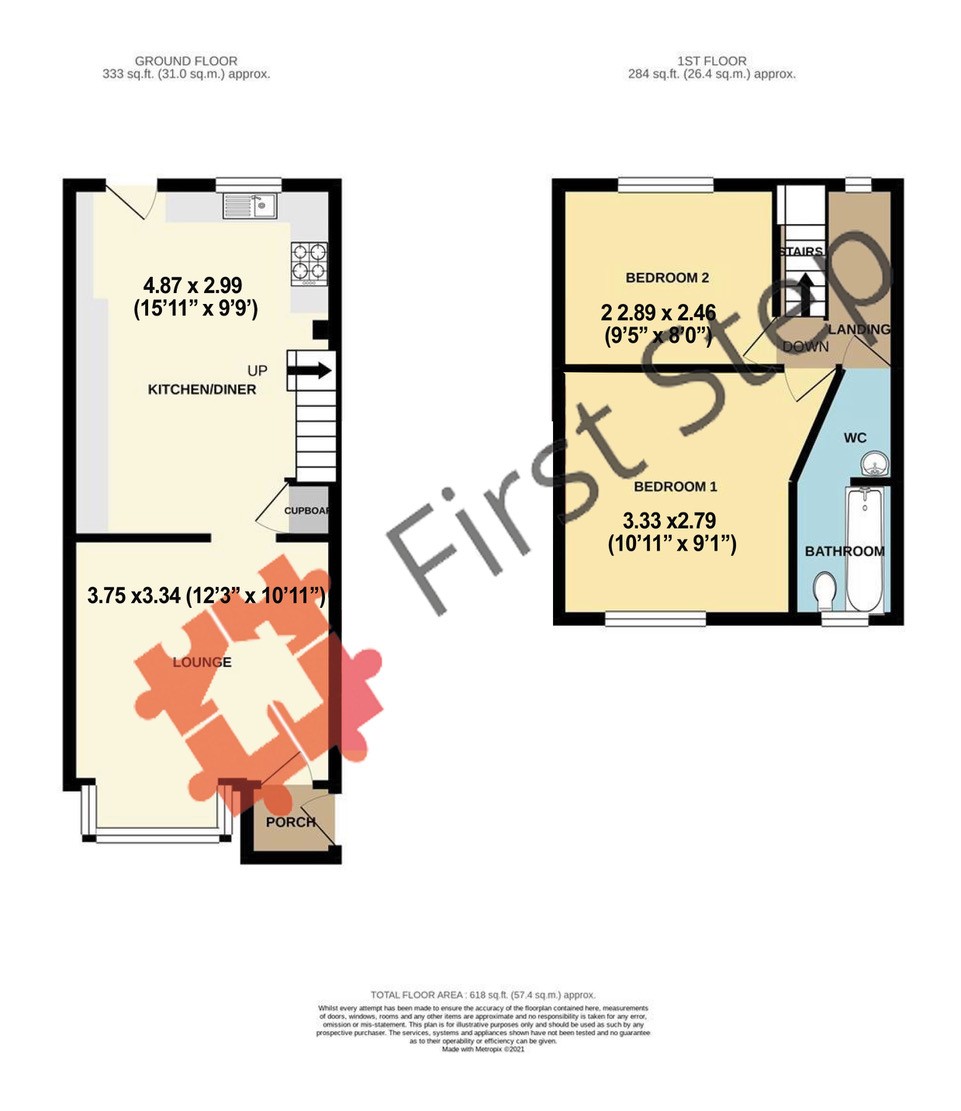 Arlesey Road, Ickleford, Hitchin, Herts SG5, 2 bedroom terraced house