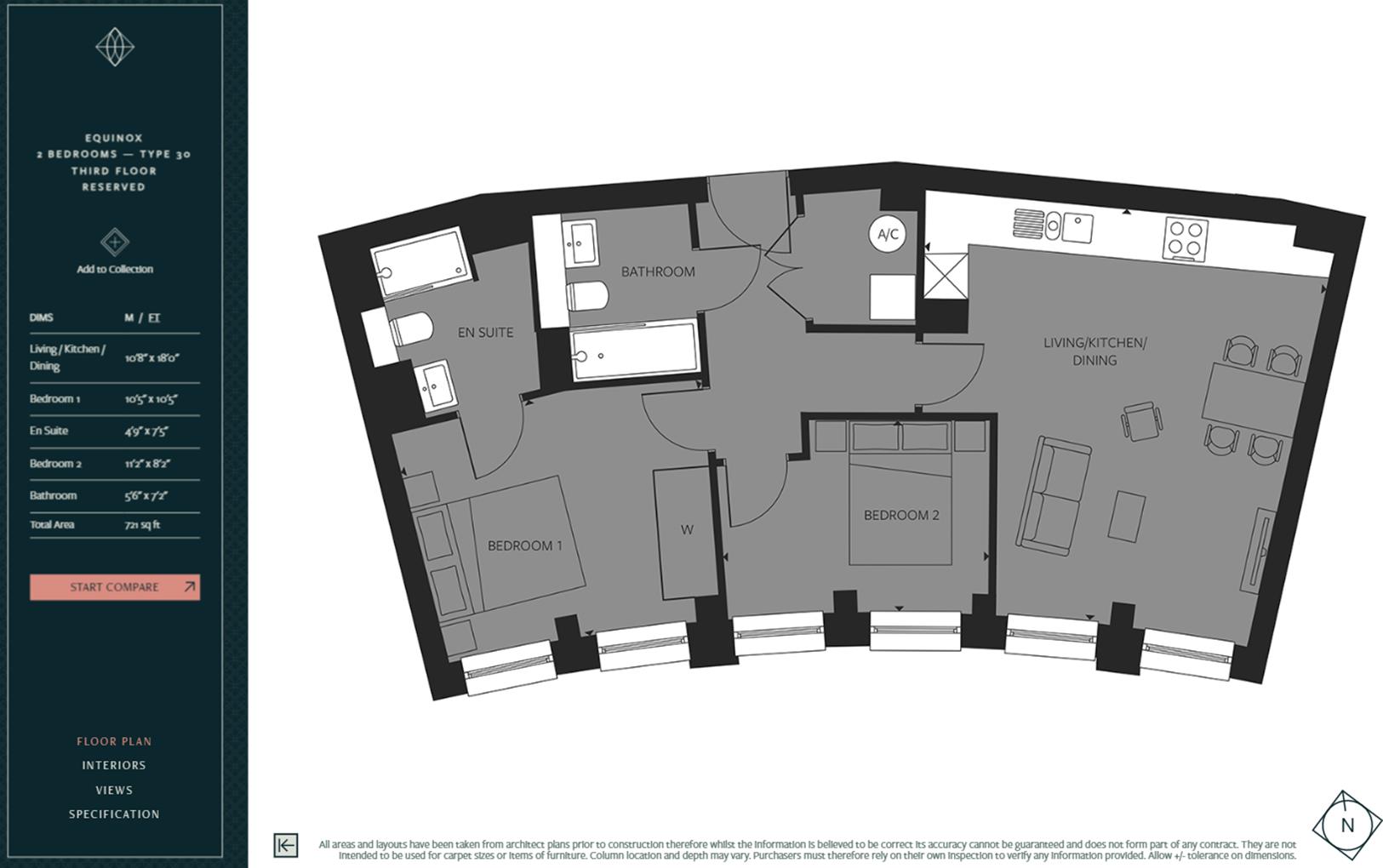 51 Munro Court, Equinox, 116, Cockfosters Road, Cockfosters floorplan