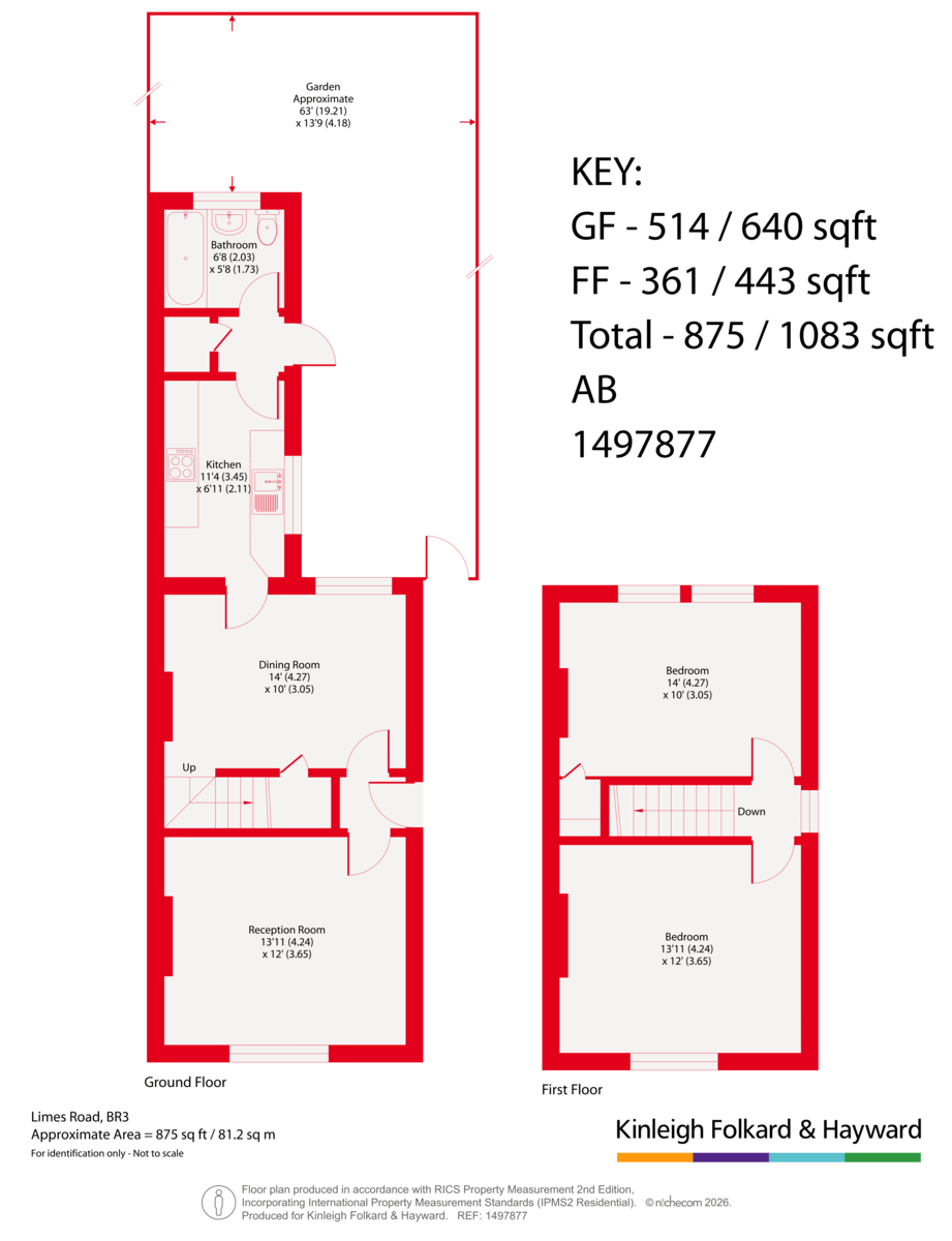 33, Limes Road, Beckenham floorplan