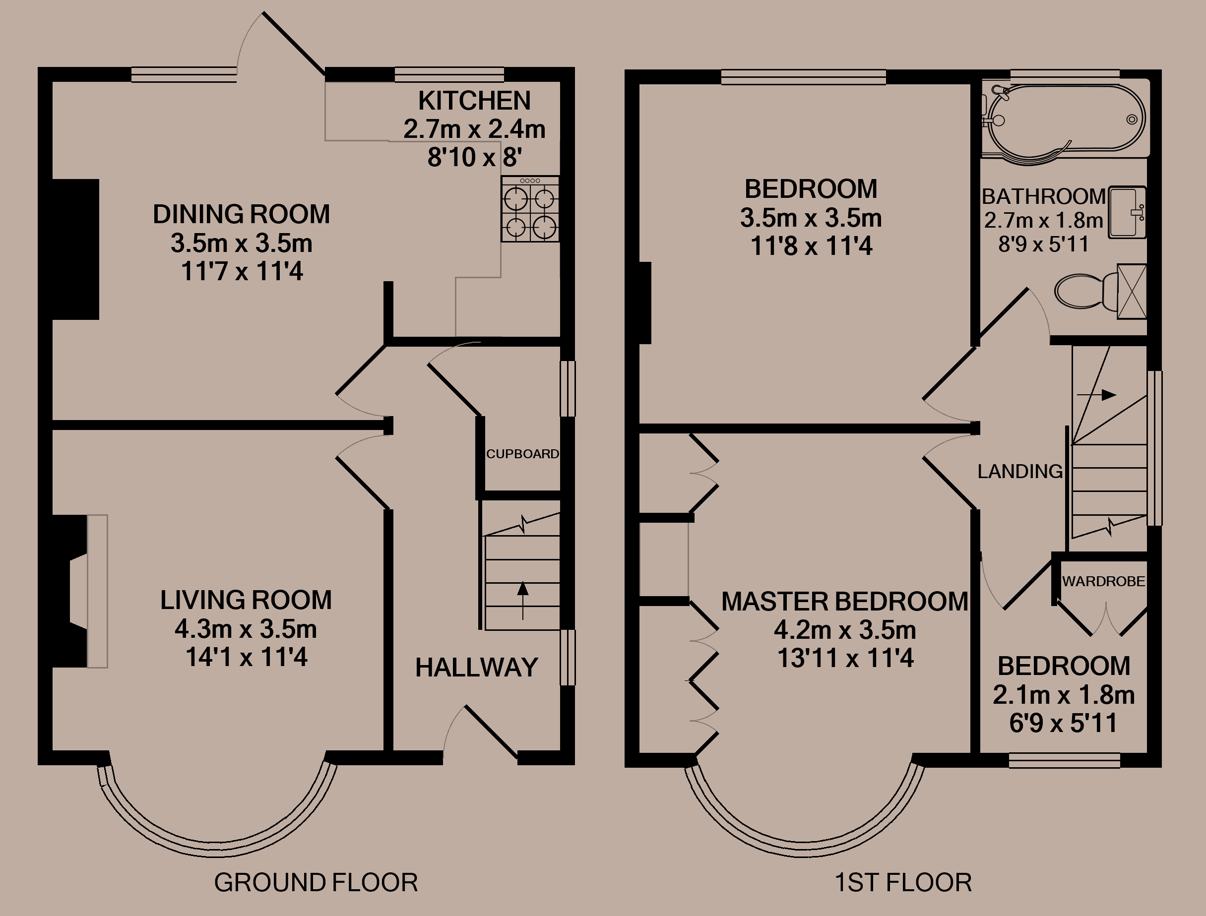 9, King George's Road, Loughborough floorplan