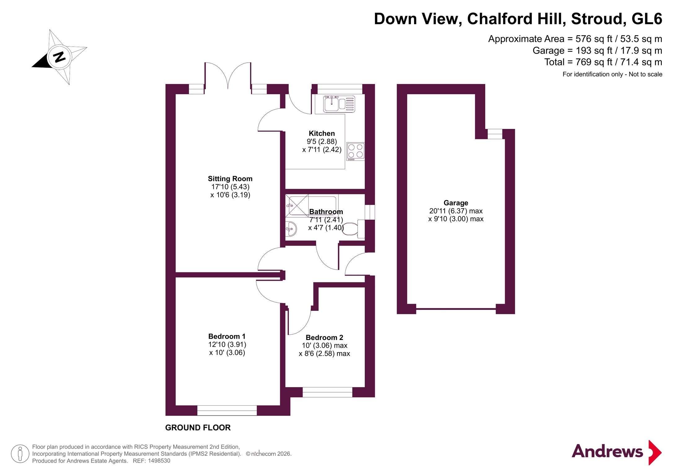 38, Down View, Stroud floorplan