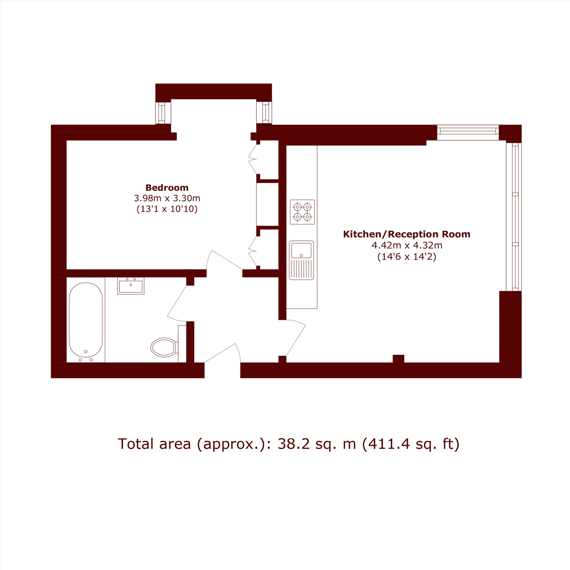 Kings Mews, London floorplan