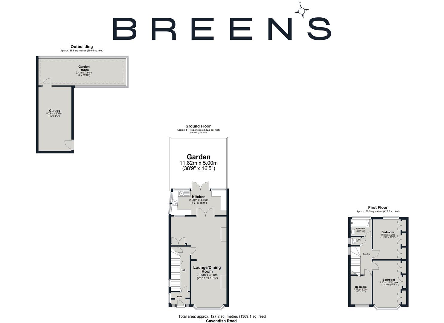 65, Cavendish Road, London floorplan