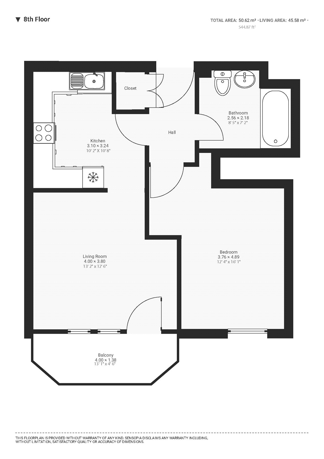 Flat 71, 1, Queensland Road, Islington floorplan