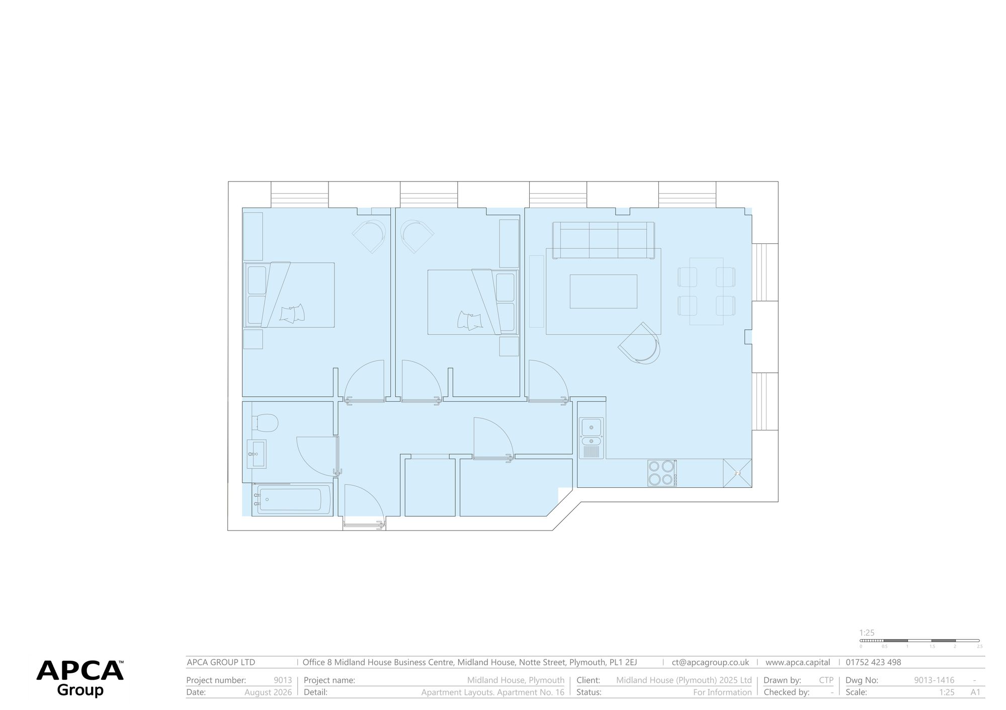 Apt 16 Midland House, Notte Street, Plymouth floorplan