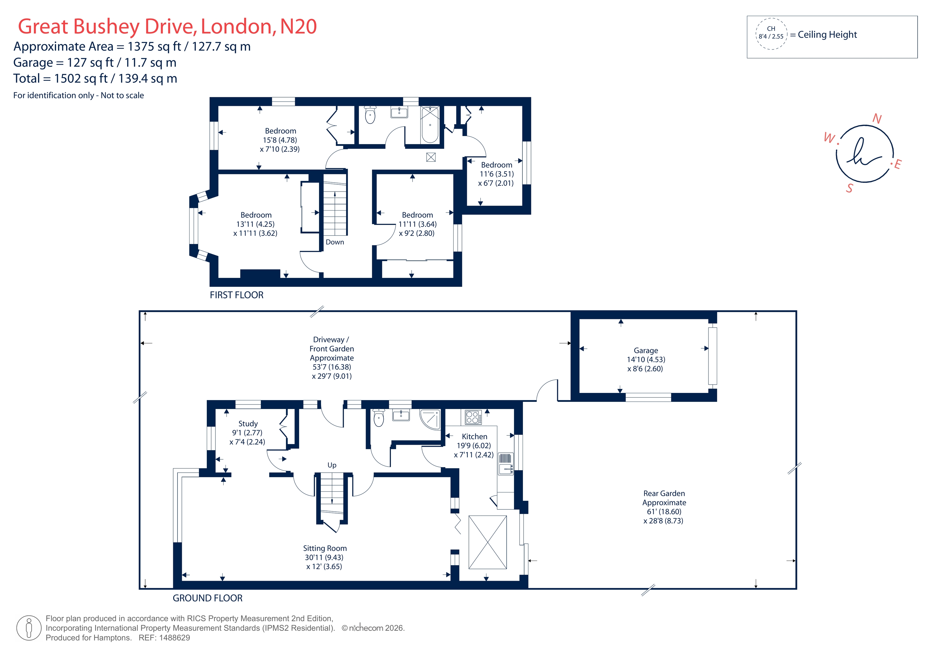 32, Great Bushey Drive, Totteridge floorplan