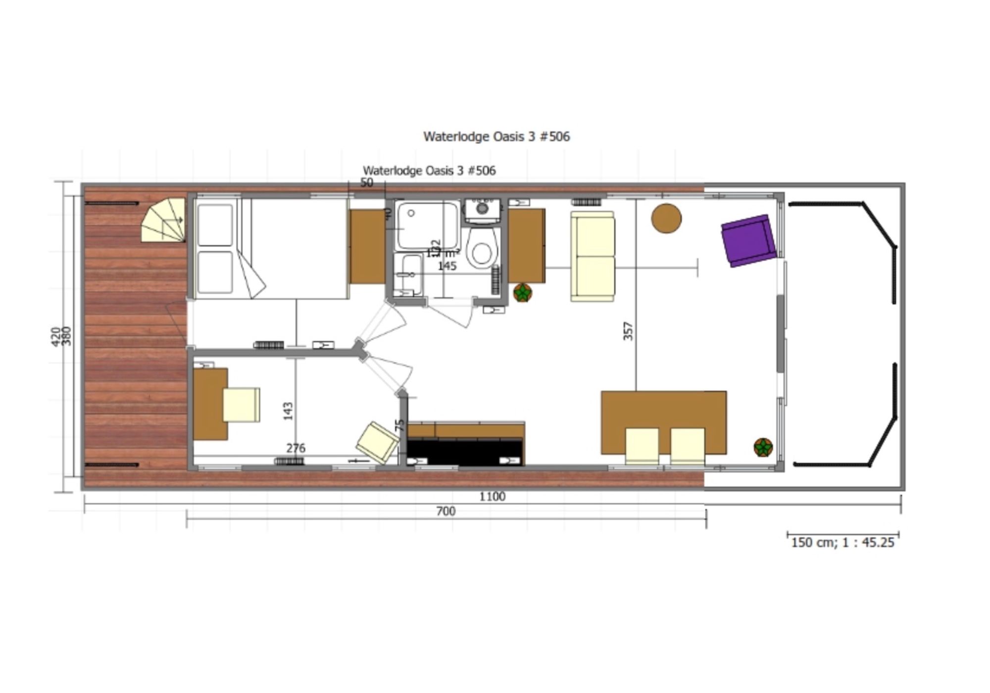 Waterlodge Oasis 3 Brighton Marina Village, Brighton floorplan