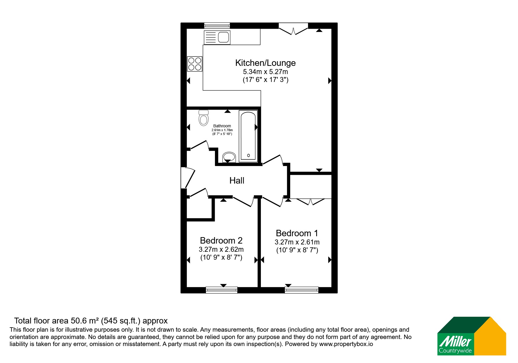 17 Springfield Apartments,, Springfields, St. Austell floorplan