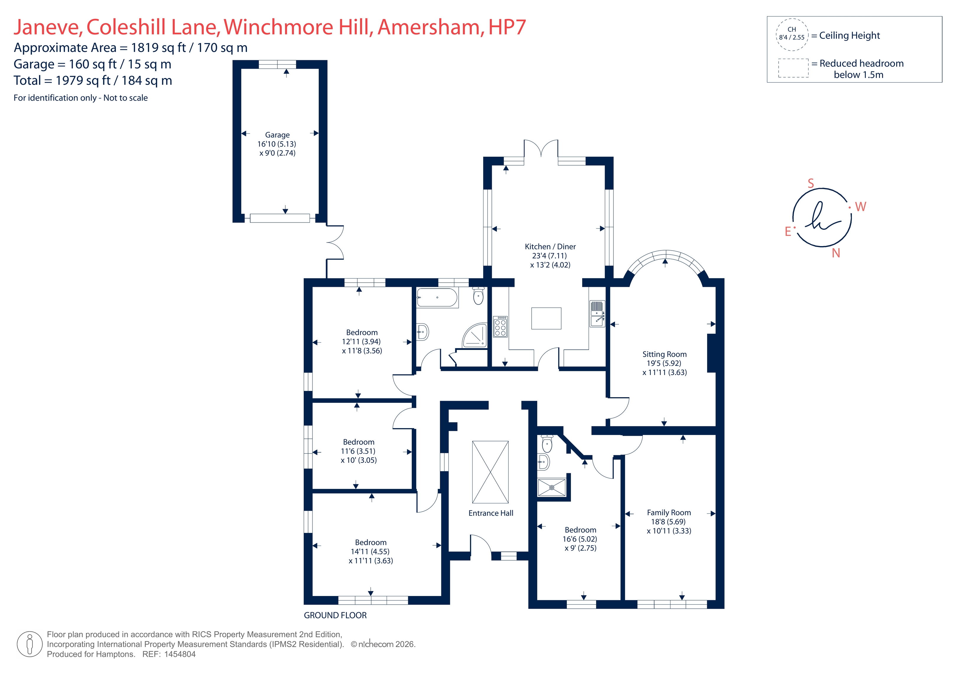 Janeve, Coleshill Lane, Amersham floorplan