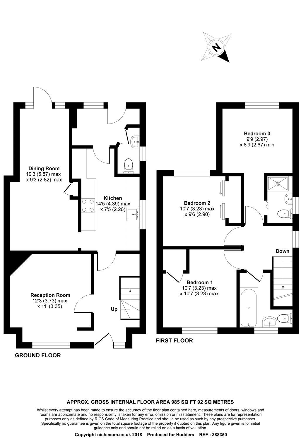3 Bedrooms Semi-detached house for sale in Fairway, Chertsey, Surrey KT16