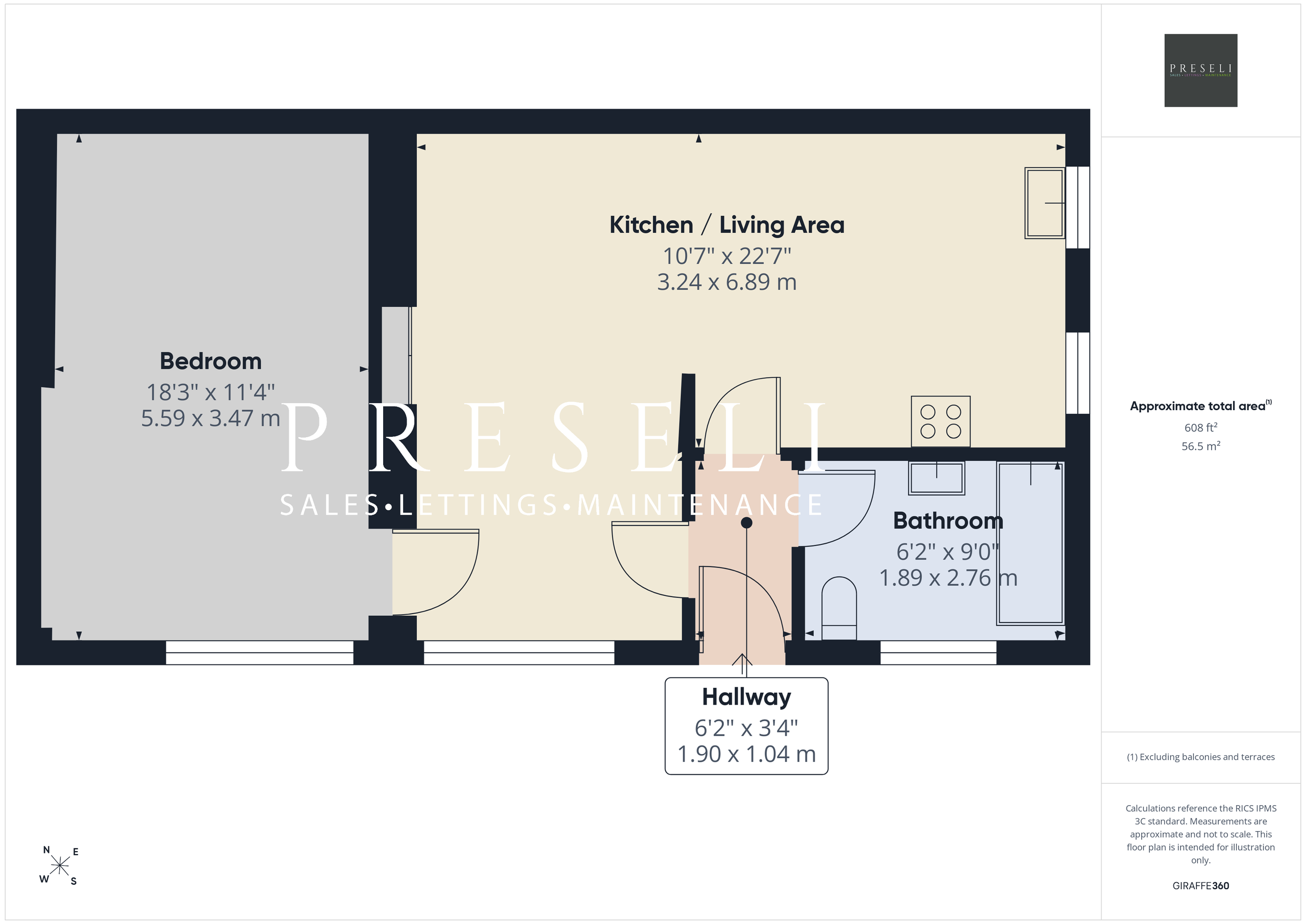Flat 2 The Old Library, Goodwick floorplan