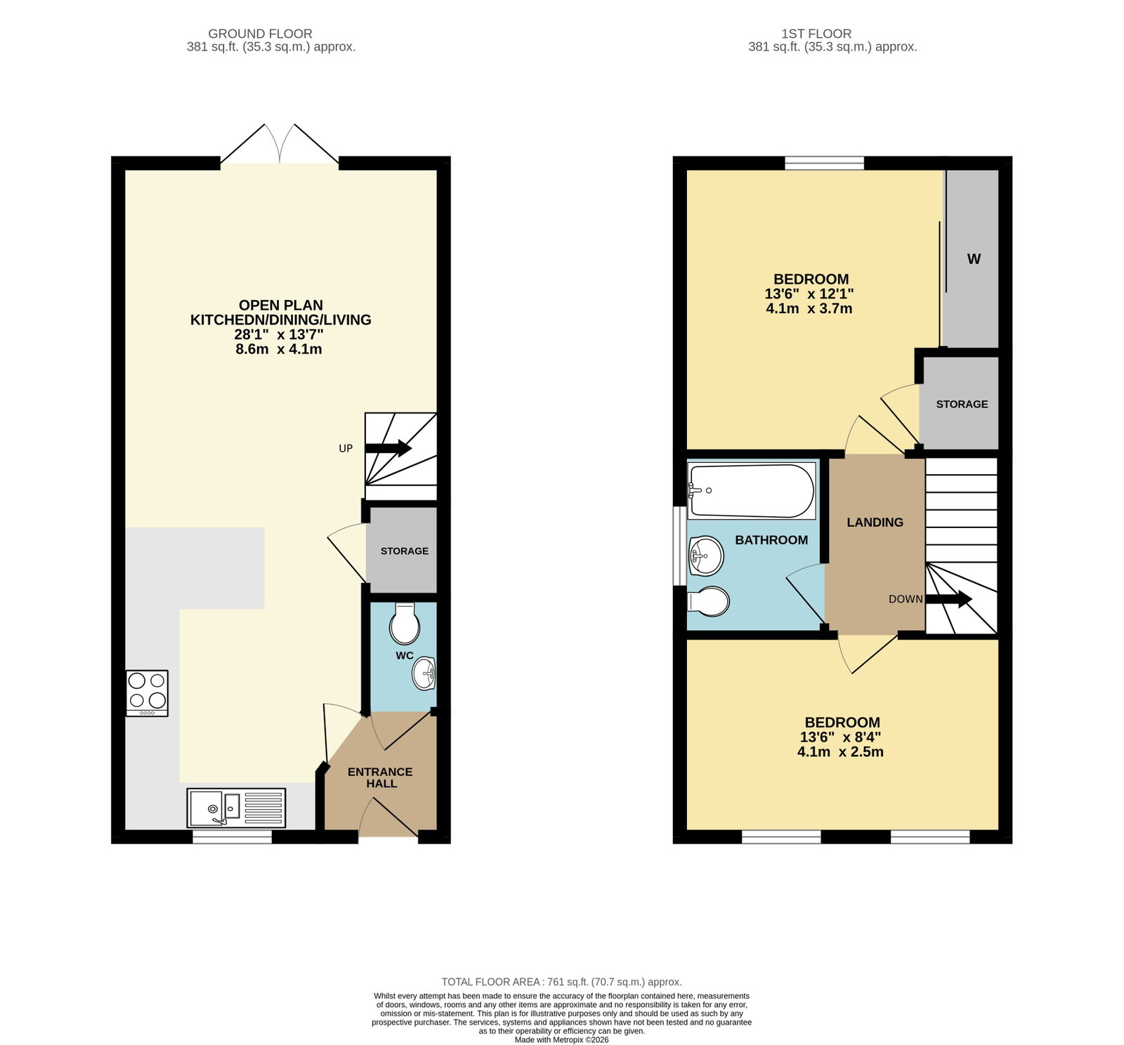 Clews Close, Worcester floorplan