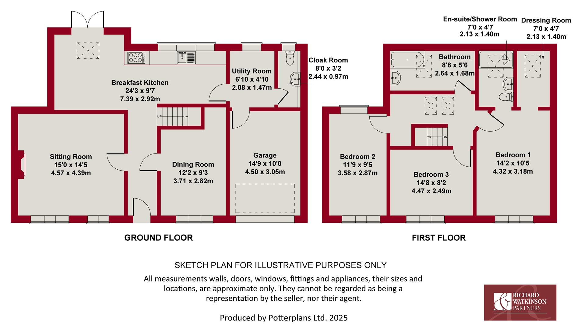 61, Main Street, East Bridgford floorplan